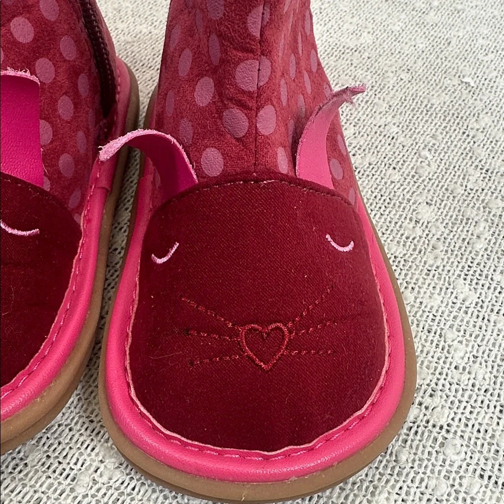 MOOSHU TRAINERS Ellexi Bunny Boot Toddler Size 6 Squeaky Shoes NEW